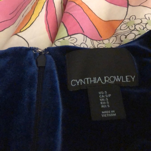 Blue Velvet Dress - Picture 3 of 5